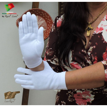 White,Black,Navy,Grey,Green - Cotton Gloves, Reusable, Washable (SALG2020)