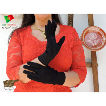 Black Cotton Gloves, Reusable, Washable (SALGBL2020)