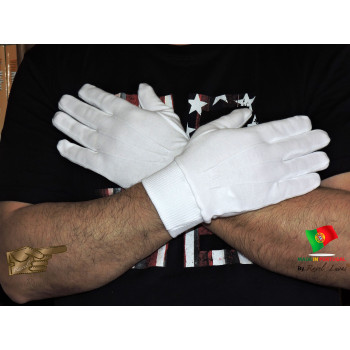 White Cotton Gloves, Reusable, Washable (SALGRN2020)